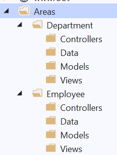 ASP.NET Core MVC Area example
