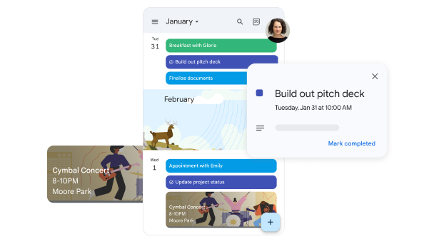 Quản lý công việc, cuộc sống cá nhân và mọi khía cạnh khác bằng Lịch Google.
