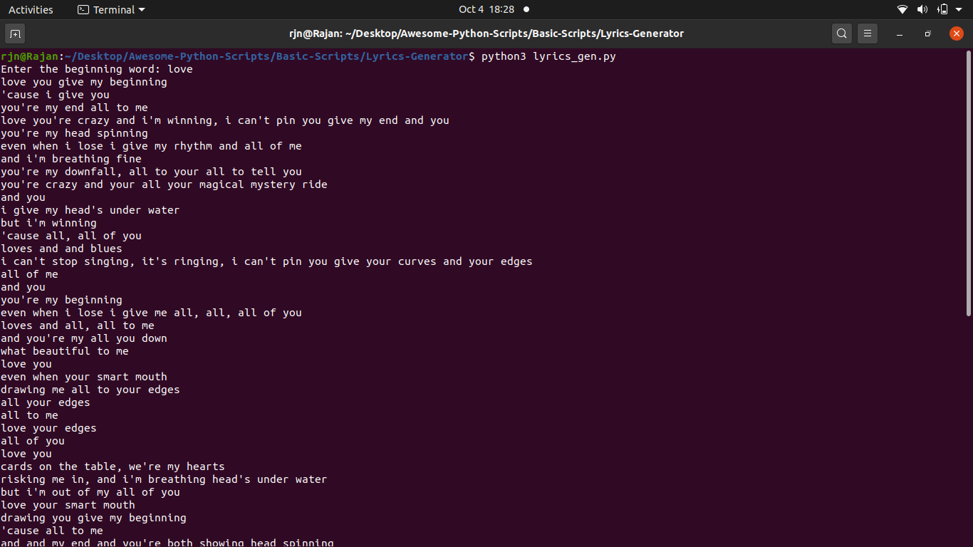 Terminal-lyrics