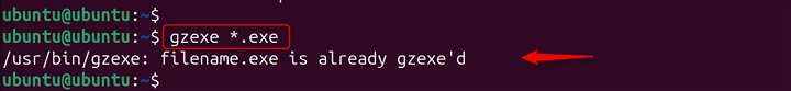 Compressing Multiple Executable Files Using gzexe